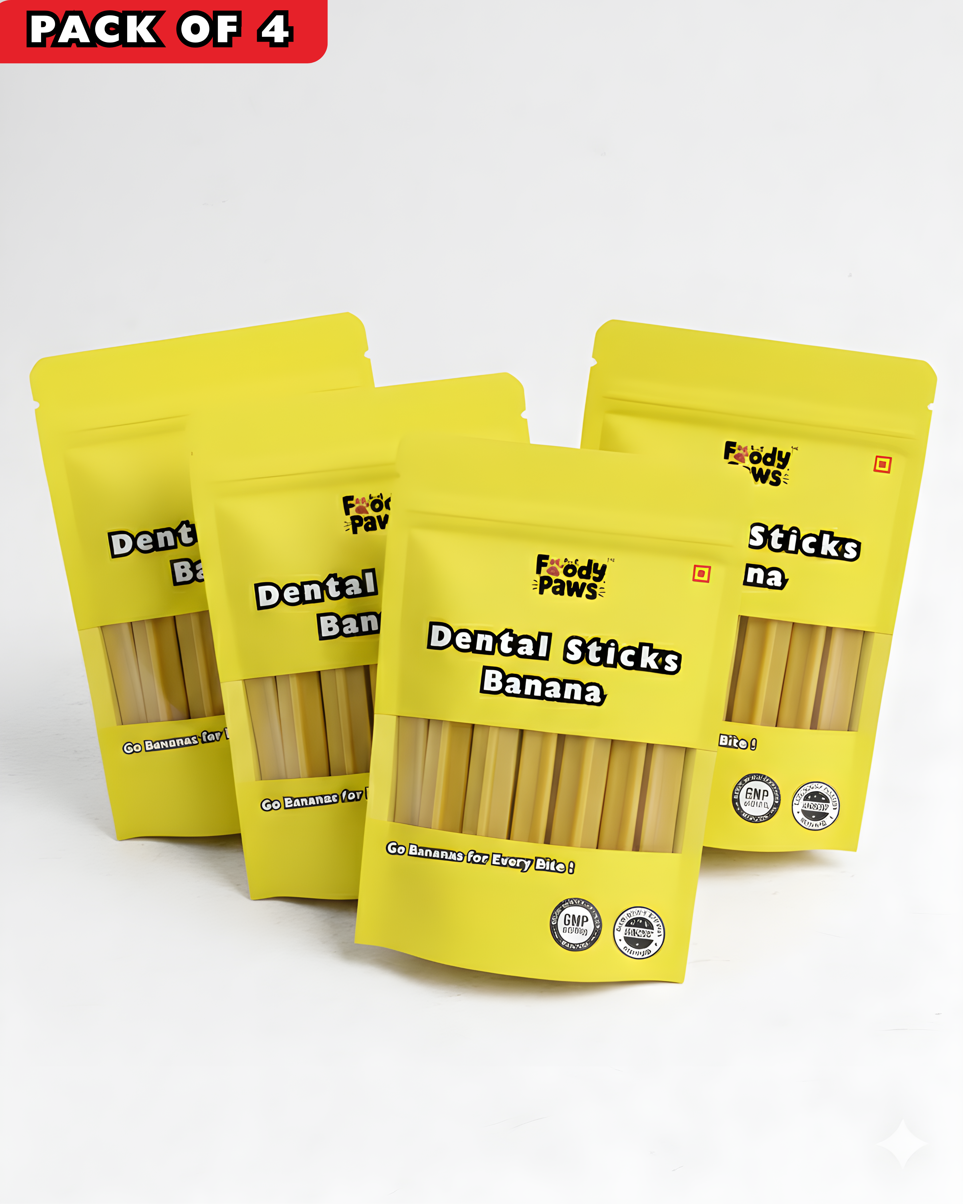 Foody Paws Dental Sticks┃Banana Flavour