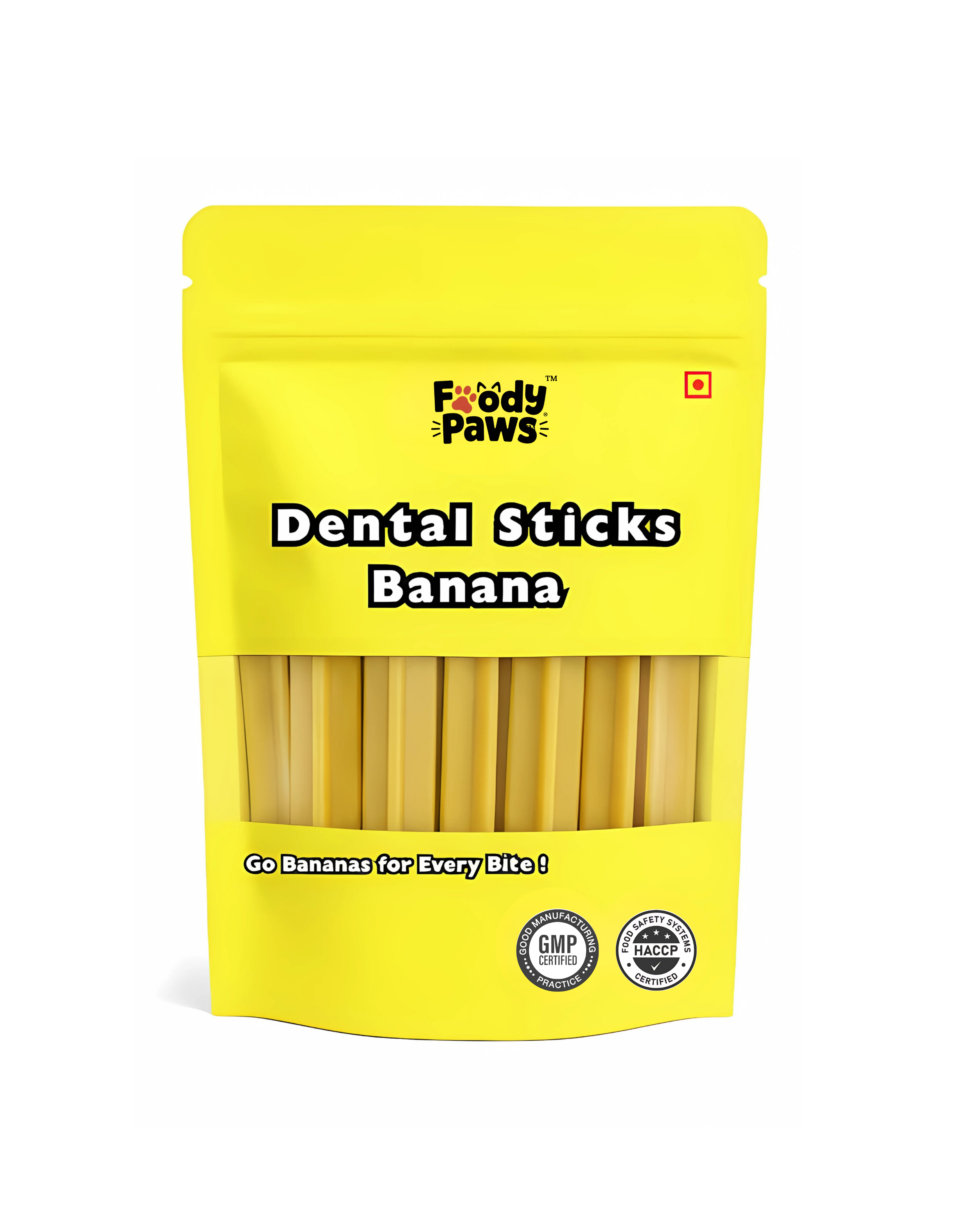 Foody Paws Dental Sticks┃Banana Flavour