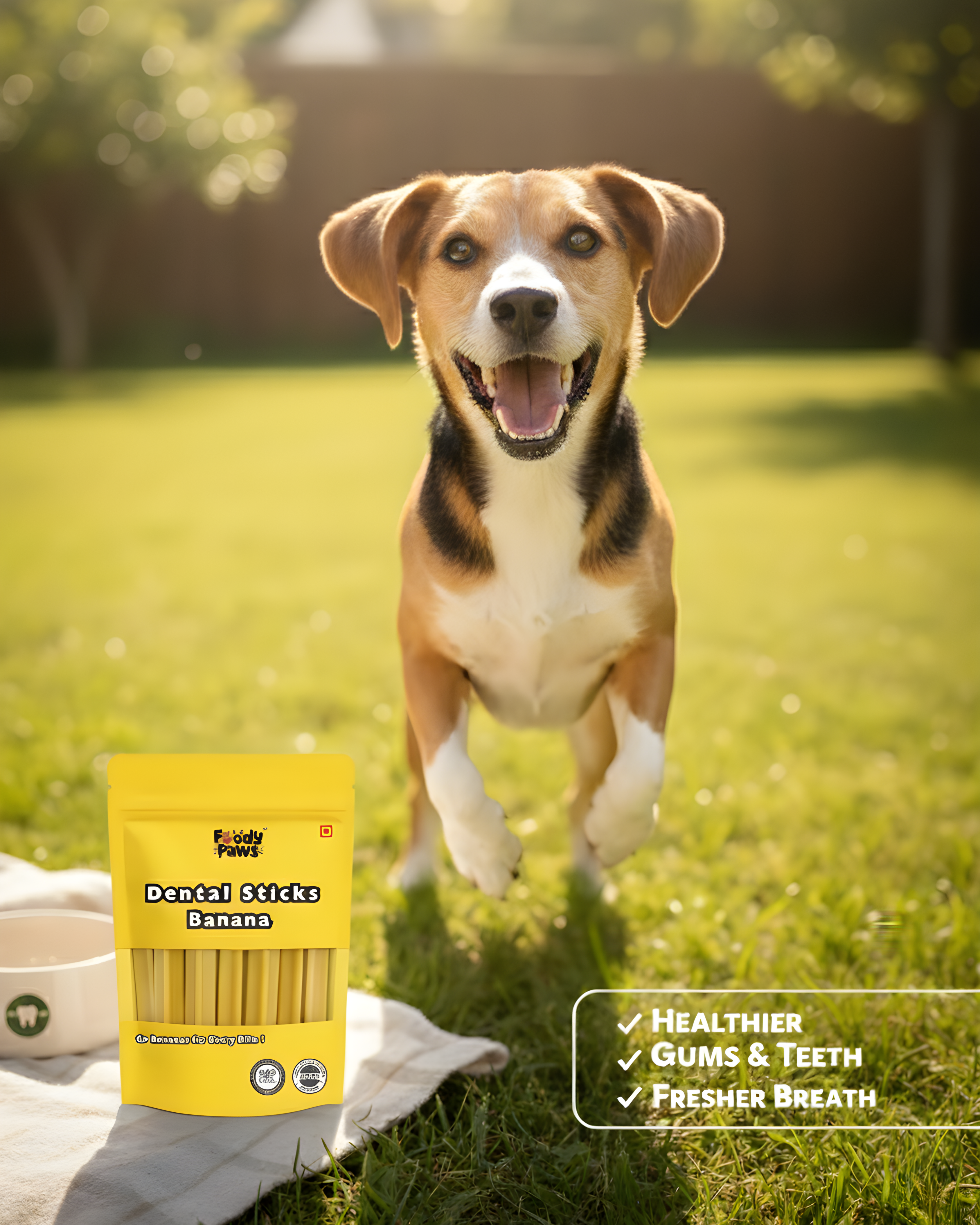 Foody Paws Dental Sticks┃Banana Flavour