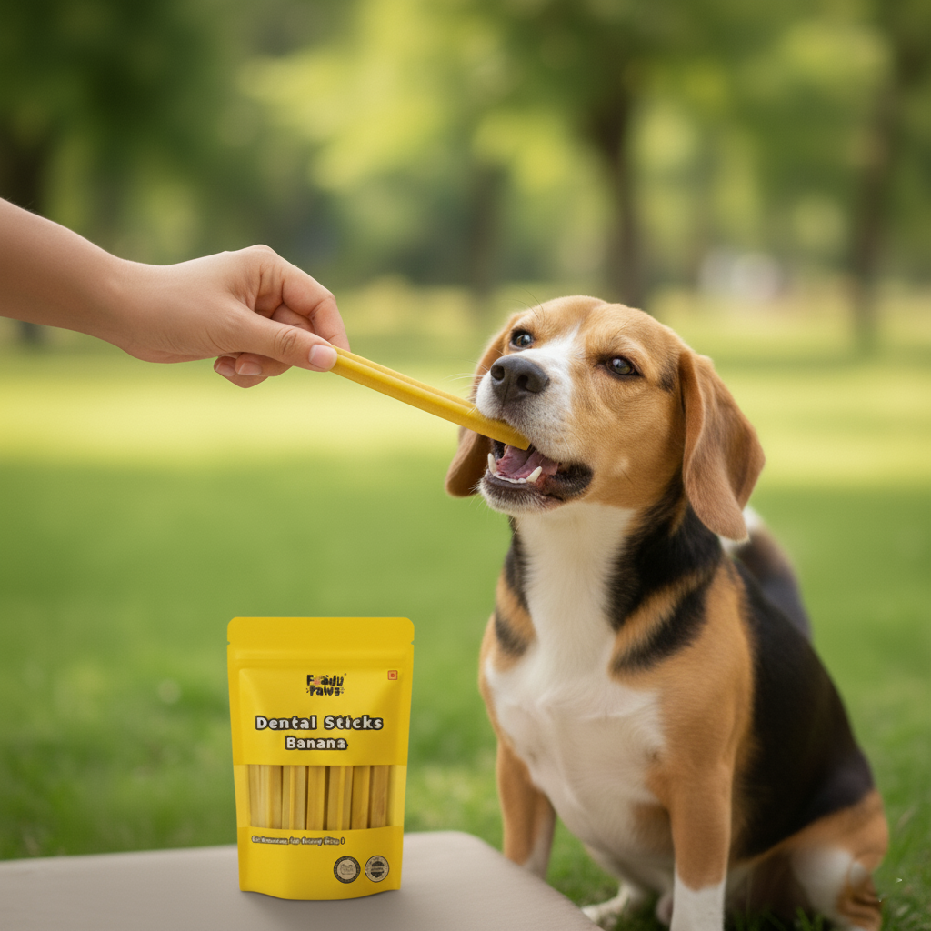 Foody Paws Dental Sticks┃Banana Flavour