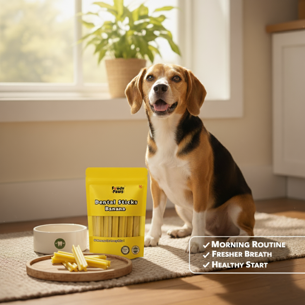 Foody Paws Dental Sticks┃Banana Flavour