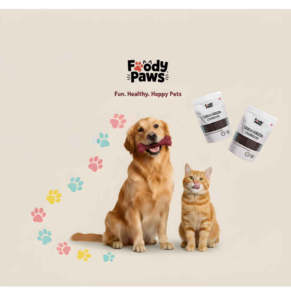 Foody Paws Dental Sticks┃Beetroot Flavour